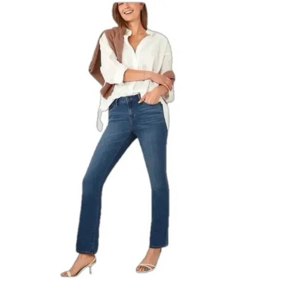 Old Navy mid rise kicker boot cut denim jeans plus size 24 cotton blend jeans - Picture 1 of 10